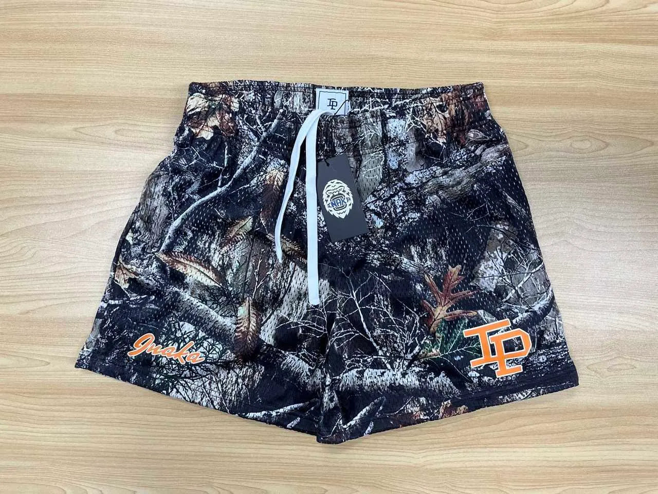 IP Shorts Camo Black Mesh Shorts