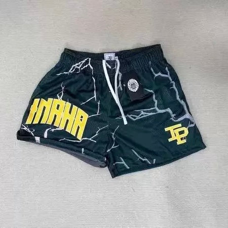 IP Shorts Lightning Green Mesh Shorts