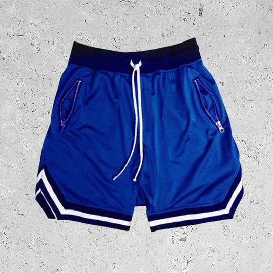 Basic Breathable Beach Mesh Shorts Blue