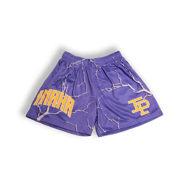 IP Shorts Lightning Purple Mesh Shorts