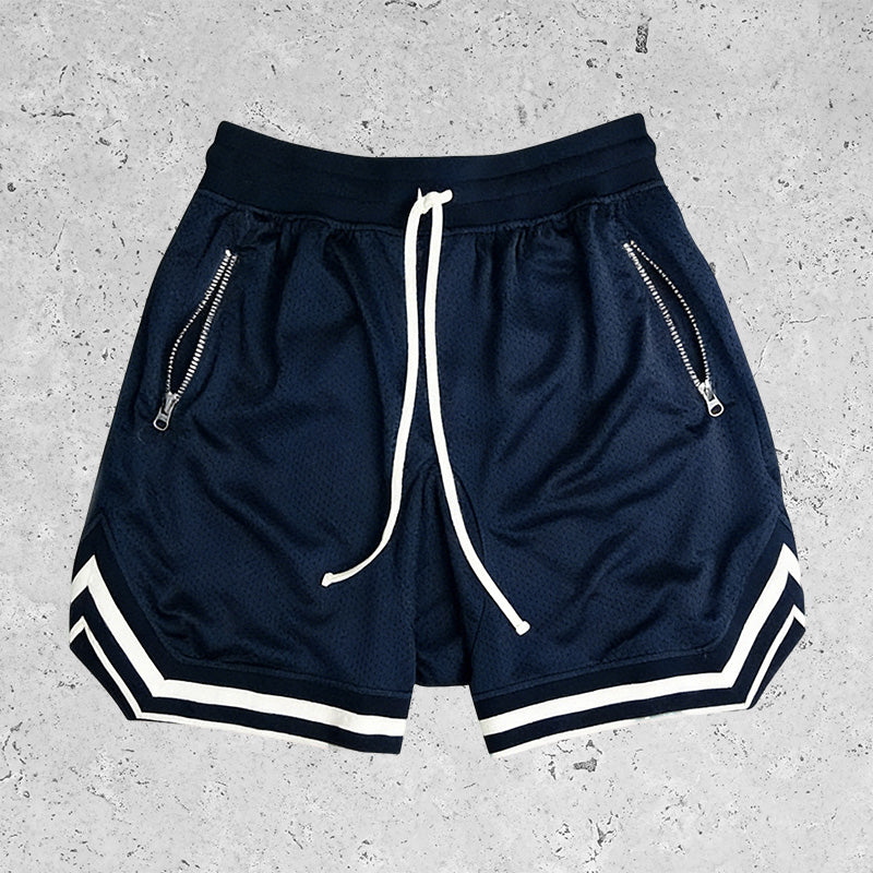 Basic Breathable Beach Mesh Shorts Dark Blue