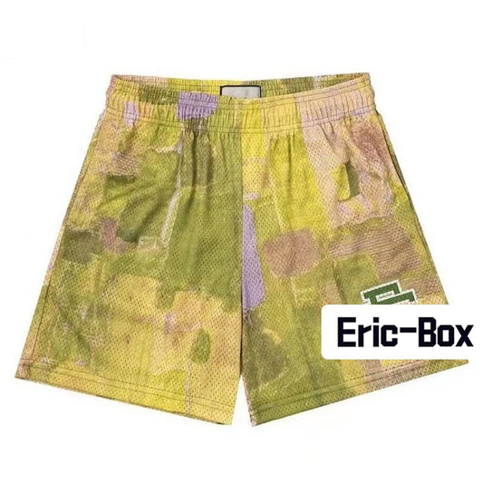 EE Shorts Boro Patchwork Yellow
