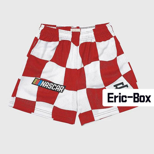 EE Shorts Red And White Lattice