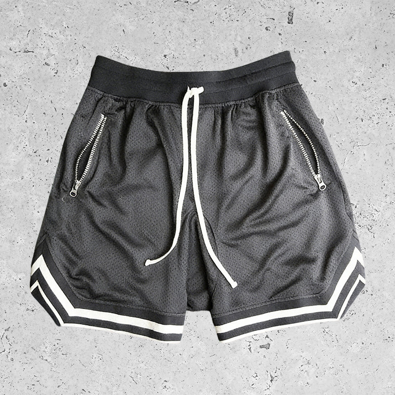 Basic Breathable Beach Mesh Shorts Dark Gray
