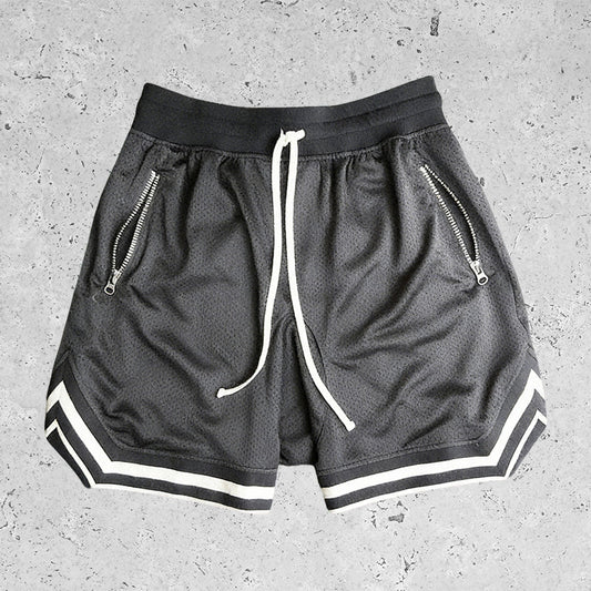Basic Breathable Beach Mesh Shorts Dark Gray