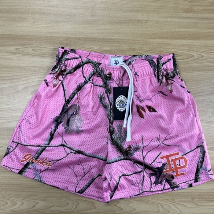 IP Shorts Camo Pink Mesh Shorts